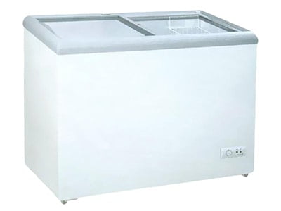 GEA SD-256 Sliding Flat Glass Freezer, harga kulkas es cream terbaik